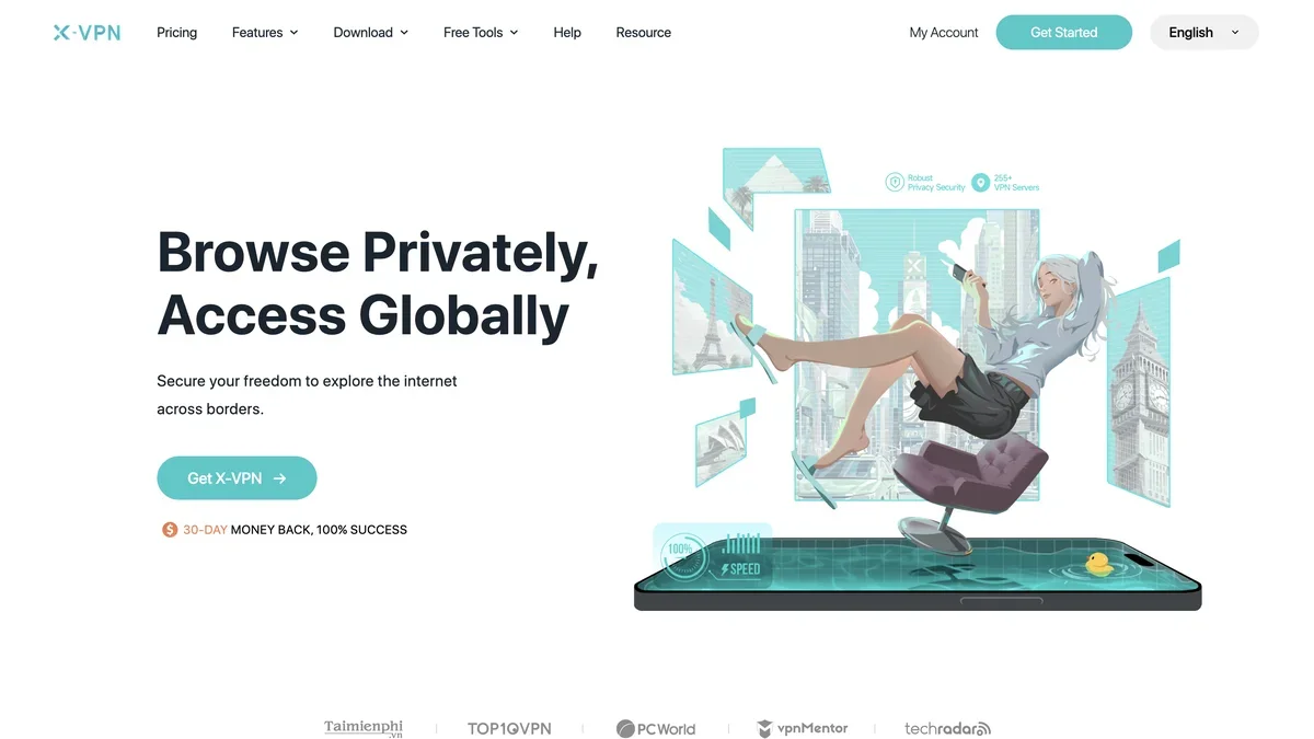 X-VPN screenshot
